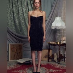 Mirror Palais Iris Black Dress
